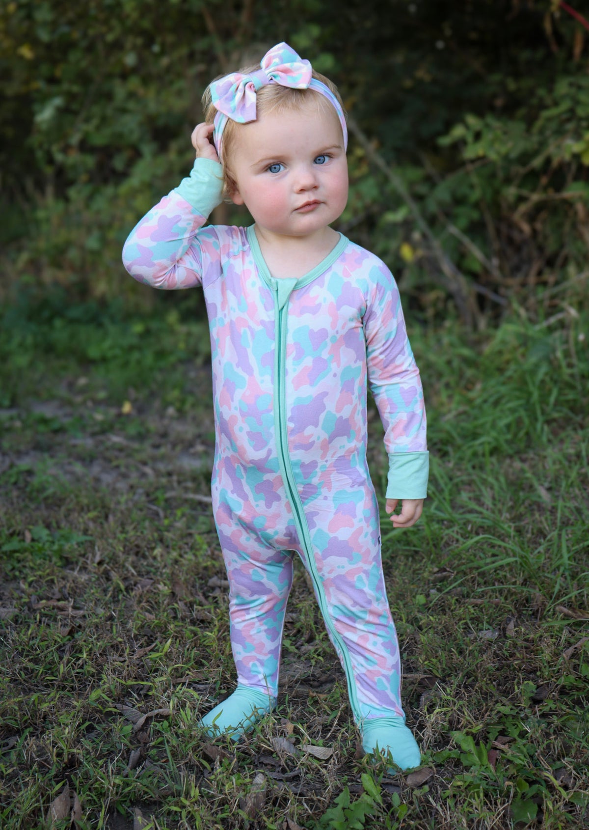 Bamboo Zippy — Pastel Camo