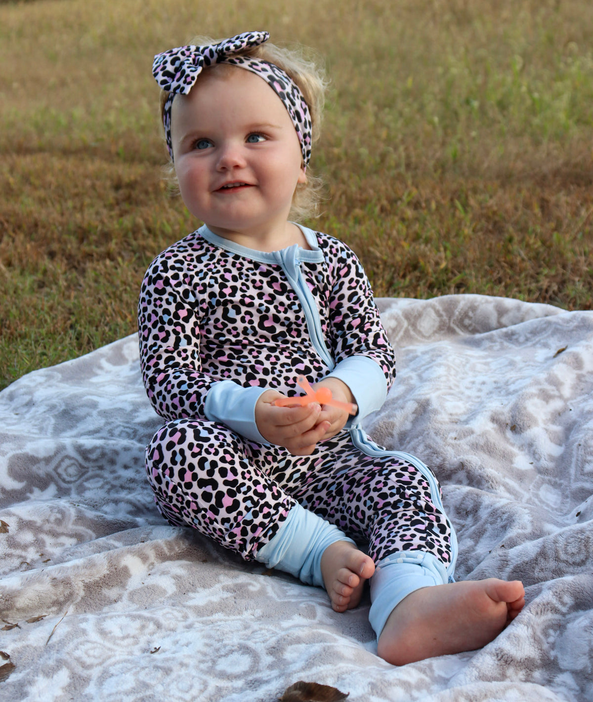 Bamboo Zippy — Colorful Cheetah Print