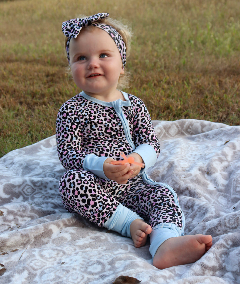 Bamboo Zippy — Colorful Cheetah Print