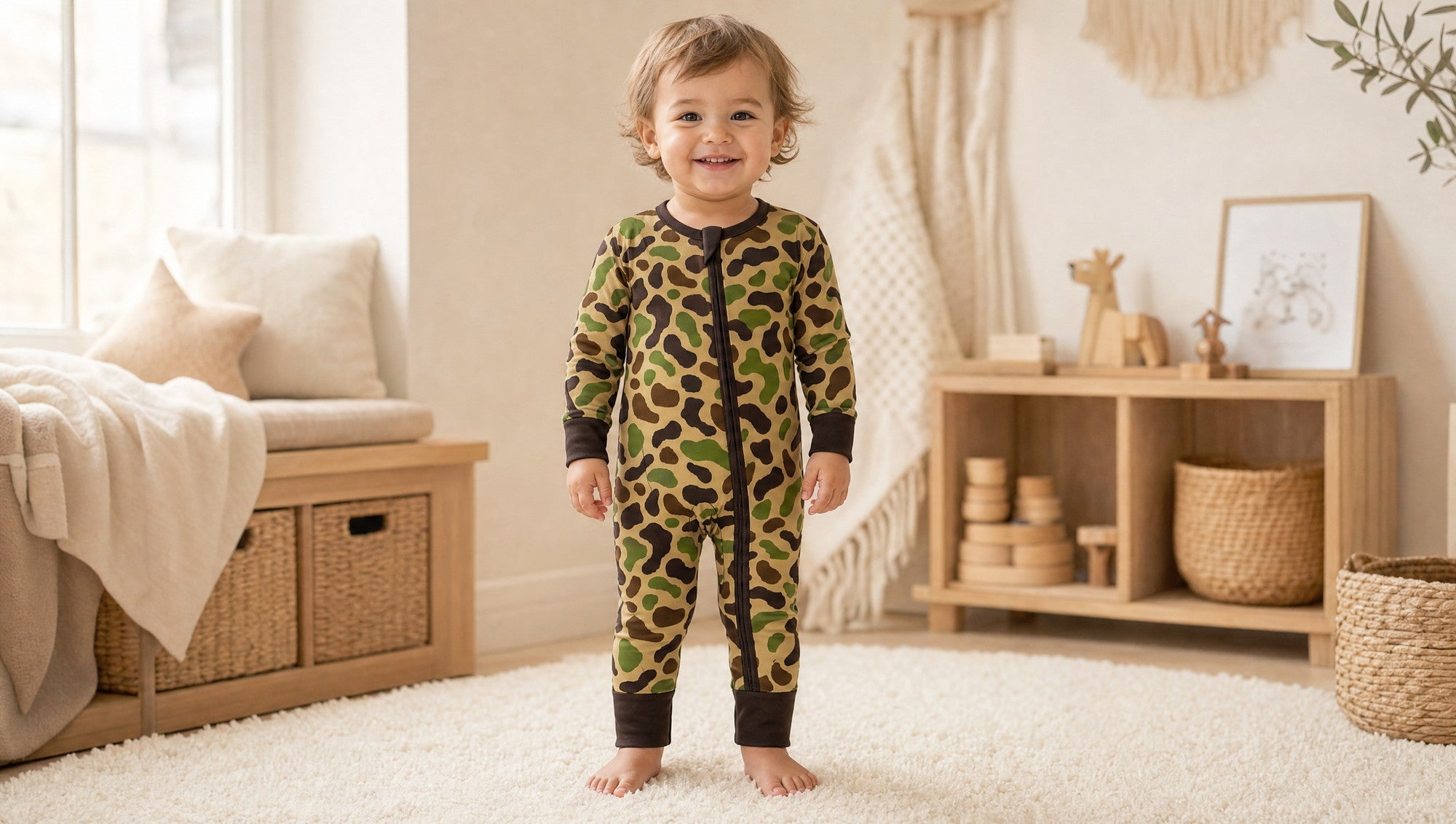 Bamboo Zippy — Old School Camo (Preorder - Estimated Delivery in October)