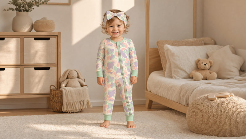 Bamboo Zippy — Pastel Camo (Preorder - Estimated Delivery in October)